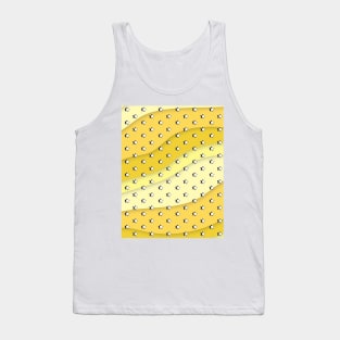 Yellow Waves Retro Aesthetic Stars / VSCO Stars Tank Top